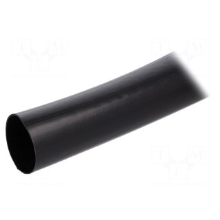 Insulating tube | Mat: PVC | black | -20÷125°C | Øint: 24mm | L: 75m