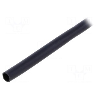 Insulating tube | PVC | black | -20÷125°C | Øint: 3.5mm | L: 10m | UL94V-0