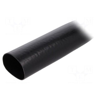 Insulating tube | Mat: PVC | black | -20÷125°C | Øint: 30mm | L: 50m