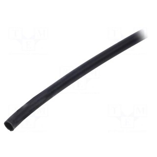 Insulating tube | PVC | black | -20÷125°C | Øint: 3mm | L: 10m | UL94V-0
