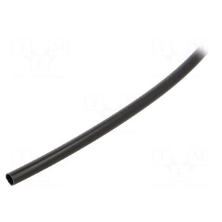 Insulating tube | PVC | black | -20÷125°C | Øint: 4mm | L: 500m | UL94V-0