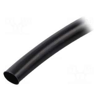 Insulating tube | Mat: PVC | black | -20÷125°C | Øint: 6mm | L: 10m
