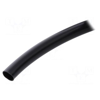 Insulating tube | Mat: PVC | black | -20÷125°C | Øint: 8mm | L: 10m