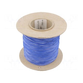 Insulating tube | silicone | blue | Øint: 0.8mm | Wall thick: 0.4mm