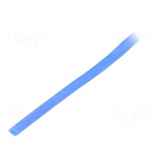 Insulating tube | silicone | blue | Øint: 2mm | Wall thick: 0.4mm