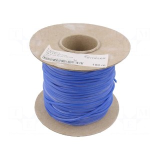 Insulating tube | silicone | blue | Øint: 3mm | Wall thick: 0.4mm