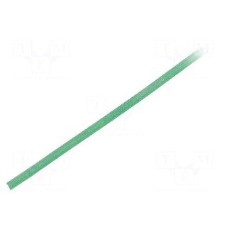 Insulating tube | silicone | green | Øint: 0.3mm | Wall thick: 0.2mm