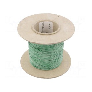 Insulating tube | silicone | green | Øint: 0.5mm | Wall thick: 0.2mm