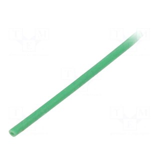Insulating tube | silicone | green | Øint: 0.8mm | Wall thick: 0.4mm