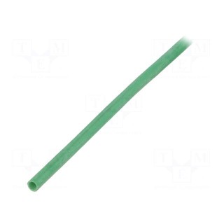 Insulating tube | silicone | green | Øint: 2.5mm | Wall thick: 0.4mm