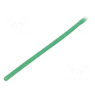 Insulating tube | silicone | green | Øint: 2mm | Wall thick: 0.4mm