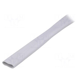 Insulating tube | silicone | light grey | -30÷200°C | Øint: 12mm | L: 1m
