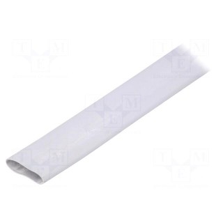 Insulating tube | silicone | light grey | -30÷200°C | Øint: 16mm | L: 1m