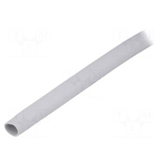 Insulating tube | silicone | light grey | -30÷200°C | Øint: 8mm | L: 1m