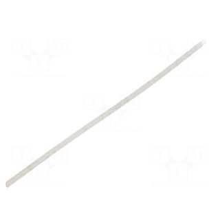 Insulating tube | silicone | natural | Øint: 0.5mm | Wall thick: 0.2mm