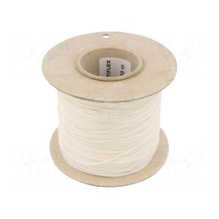 Insulating tube | silicone | natural | Øint: 0.8mm | Wall thick: 0.4mm