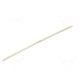 Insulating tube | silicone | natural | Øint: 1mm | Wall thick: 0.4mm