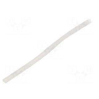Insulating tube | silicone | natural | Øint: 2.5mm | Wall thick: 0.4mm