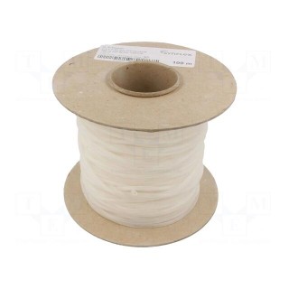 Insulating tube | silicone | natural | Øint: 2.5mm | Wall thick: 0.4mm