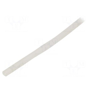Insulating tube | silicone | natural | Øint: 3mm | Wall thick: 0.4mm