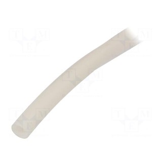 Insulating tube | silicone | natural | Øint: 8mm | Wall thick: 0.7mm