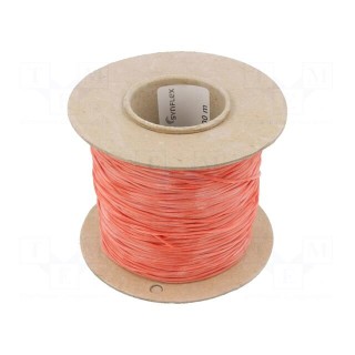 Insulating tube | silicone | red | Øint: 0.8mm | Wall thick: 0.4mm