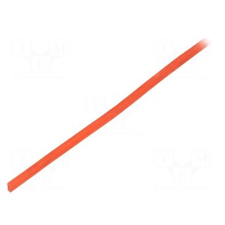 Insulating tube | silicone | red | Øint: 2mm | Wall thick: 0.4mm