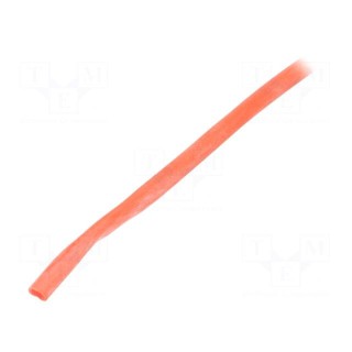 Insulating tube | silicone | red | Øint: 3mm | Wall thick: 0.4mm