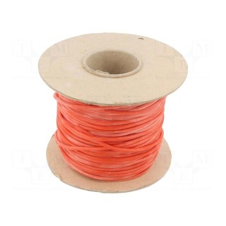 Insulating tube | silicone | red | Øint: 3mm | Wall thick: 0.4mm