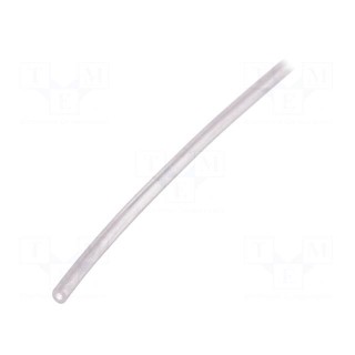 Insulating tube | Mat: silicone | transparent | -50÷200°C | L: 10m