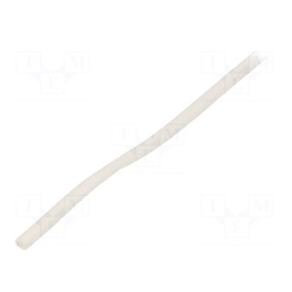 Insulating tube | silicone | white | Øint: 2mm | Wall thick: 0.4mm