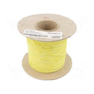 Insulating tube | silicone | yellow | Øint: 1.5mm | Wall thick: 0.4mm