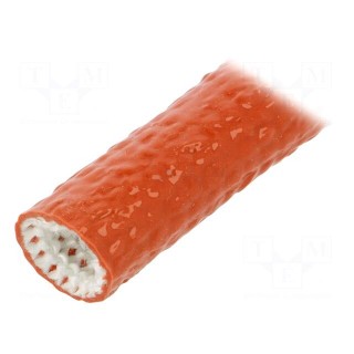 Insulating tube | Size: 13 | fiberglass | L: 30m | -55÷260°C | Øout: 18mm