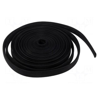 Polyester braid | ØBraid : 12÷22mm | polyester | black | L: 10m | reel