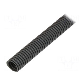Protective tube | Size: 10 | polyamide 6 | grey | L: 50m | -40÷105°C
