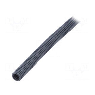 Protective tube | Size: 12 | polyamide 6 | grey | L: 50m | -50÷105°C | PCL
