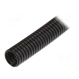 Protective tube | Size: 12 | polyamide | black | -40÷120°C | UL94HB