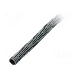 Protective tube | Size: 12 | polyamide | grey | -40÷120°C | Øint: 12mm