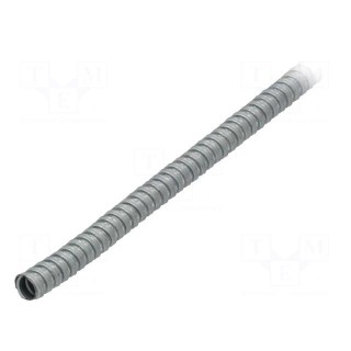 Protective tube | ØBraid : 13mm | galvanised steel | natural | IP40