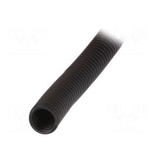 Protective tube | Size: 21 | polypropylene | black | -20÷90°C | IP66