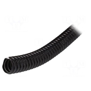 Protective tube | Size: 16 | PVC | black | L: 30m | -5÷60°C | 320N