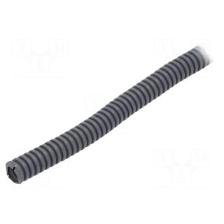 Protective tube | Size: 16 | PVC | dark grey | L: 25m | -25÷60°C | 750N