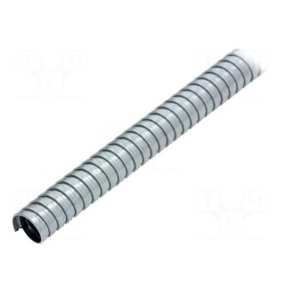 Protective tube | Size: 20 | galvanised steel | natural | -55÷300°C