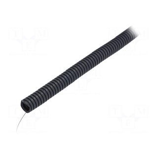 Protective tube | Size: 20 | PVC | dark grey | L: 25m | -25÷60°C | 750N
