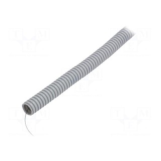 Protective tube | Size: 20 | PVC | grey | L: 25m | -25÷60°C | 320N
