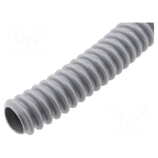 Protective tube | ØBraid : 22mm | PVC | grey | Len: 30m | -20÷70°C