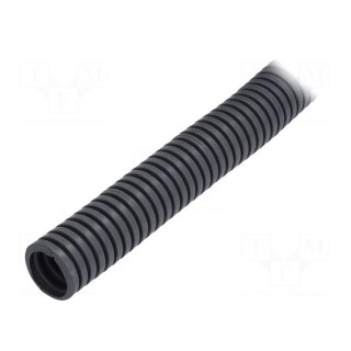 Protective tube | Size: 25 | PVC | dark grey | L: 50m | -25÷60°C | 750N