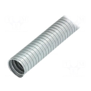 Protective tube | ØBraid : 32mm | galvanised steel | natural | IP40