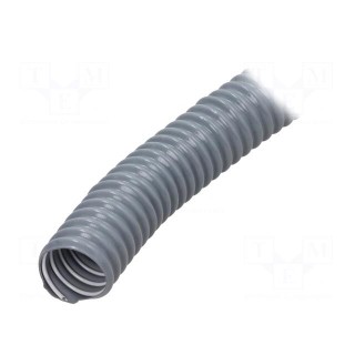 Protective tube | Size: 36 | PVC,steel | light grey | -20÷70°C | UL94HB