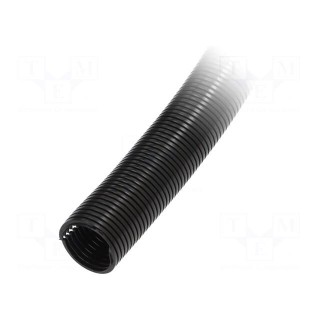 Protective tube | Size: 37 | polyamide | black | -40÷120°C | incised